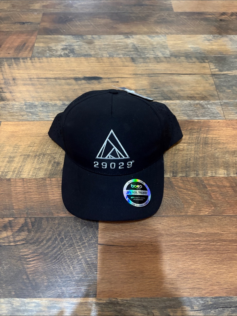 29029 Everesting Black Everest Hat Adjustable Mesh Running Hiking Cap